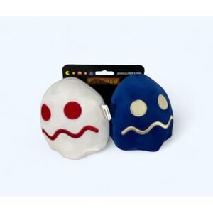 PAC-MAN Turn-To-White Turn Blue Plush Squeak Toy for Dogs | Plush Dog Toy